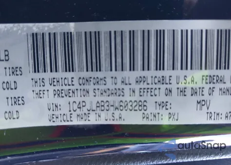 2017 Jeep Cherokee Sport Fwd из США, поврежденный, VIN 1C4PJLAB3HW603286